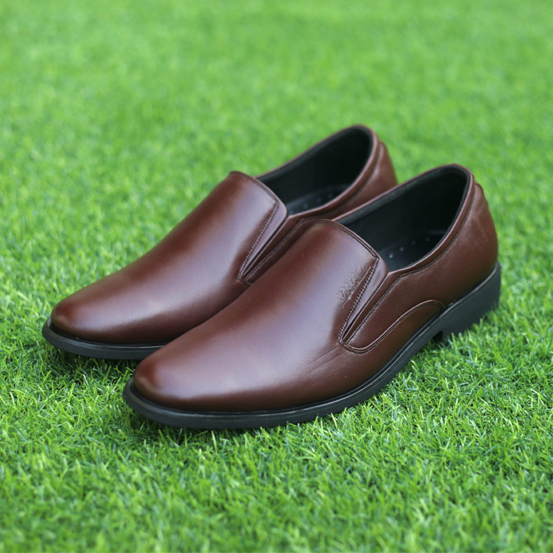 Giày lười công sở MENLI GL67 màu nâu trẻ trung, lịch thiệp